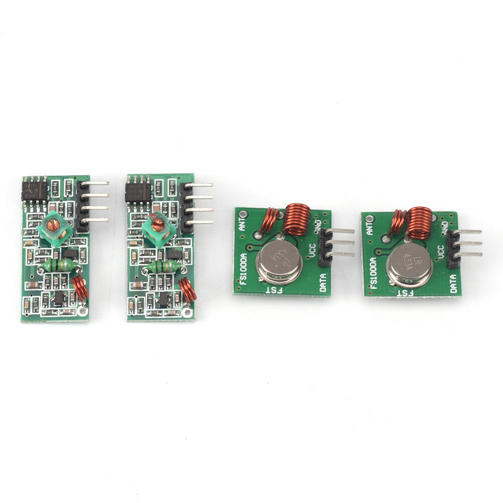 2x 433Mhz Wireless RF Transmitter Module+ Receiver Alarm Regeneration Arduino WF