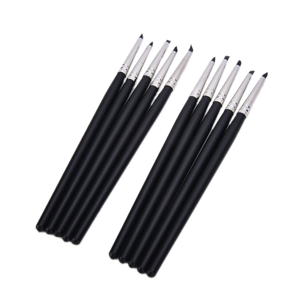 5pcs Silicone Rubber Shapers Polymer Clay Sculpting Modelling Fimo Tools .l8