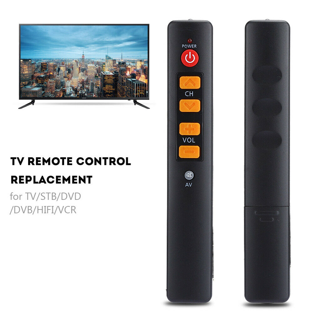 Learning Buttons Smart Remote Control for TV STB DVD DVB HIFI VCR Orange