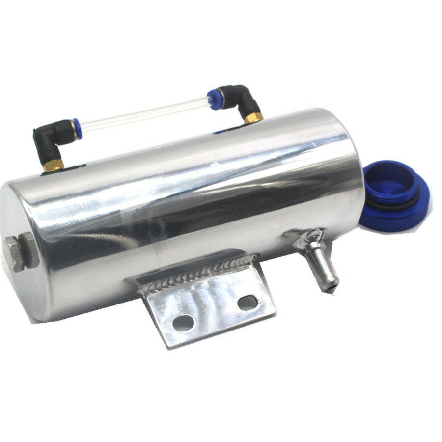 Aluminum Overflow Coolant Oil Catch Tank Reservoir Cooling Radiator 500ML Catch