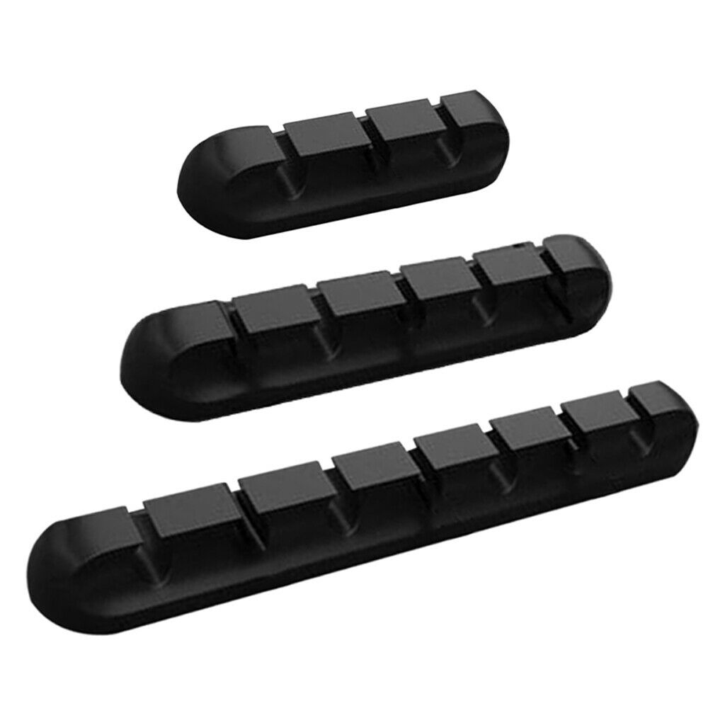 3x Assorted Earphone Cable Clip Holder Cord Management Organizer Winder
