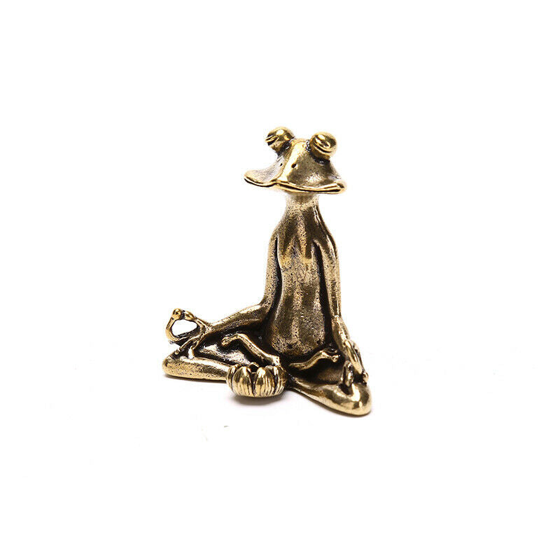 1PC Retro Ornament Incense Burner Frog Statue Animal Accessories Sculpture H Kt