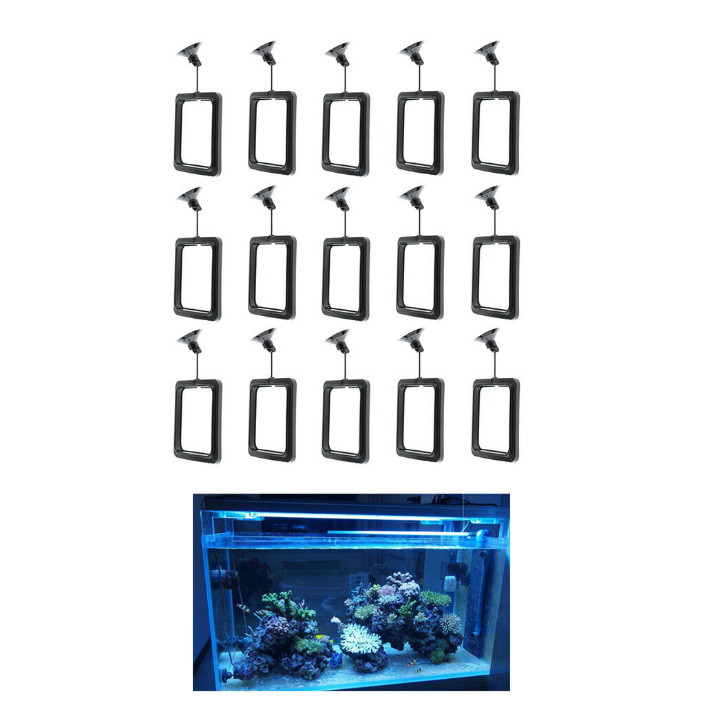15x Useful Fish Tank Feeding Square Safe Fish Food Feeder for Aquarium