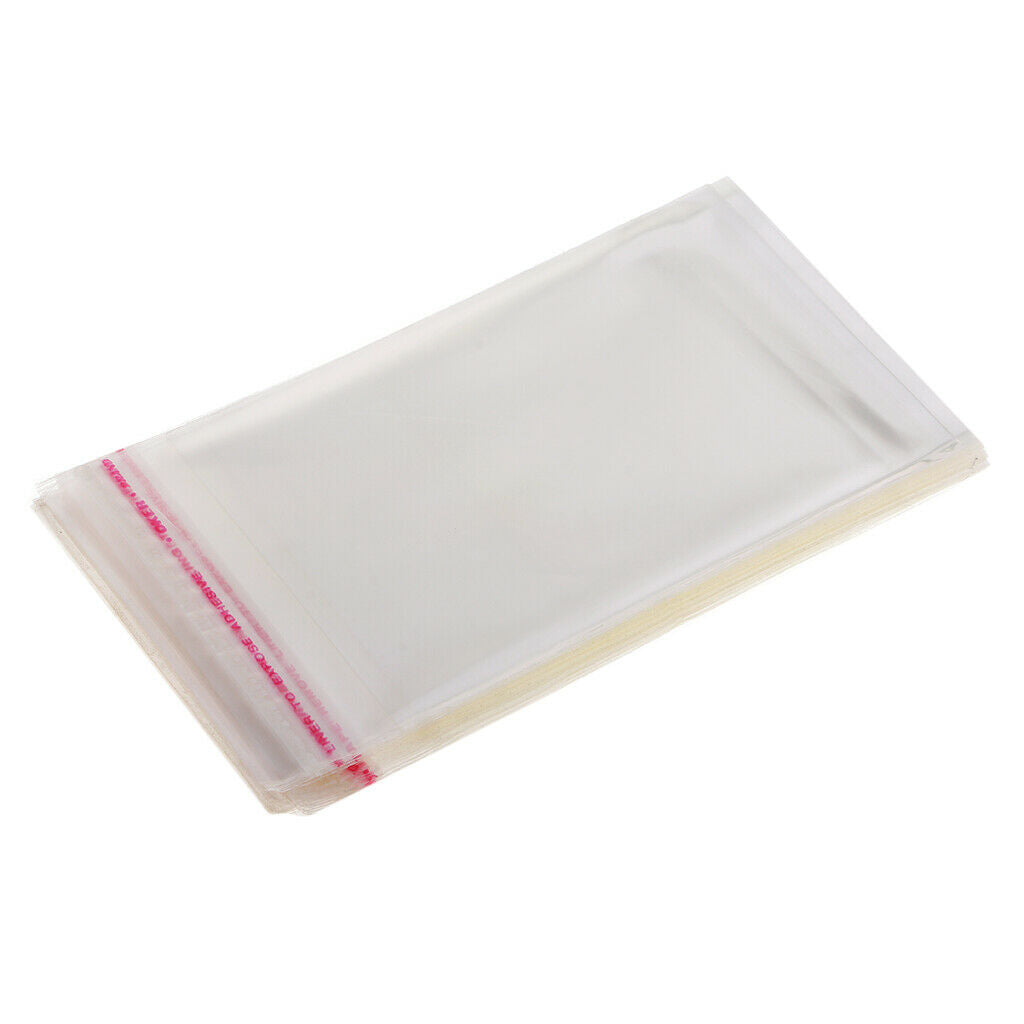 Blesiya 7x10cm Plastic Cello Bags for Bakery, Candle, Cookie,Jewelry, 100pcs