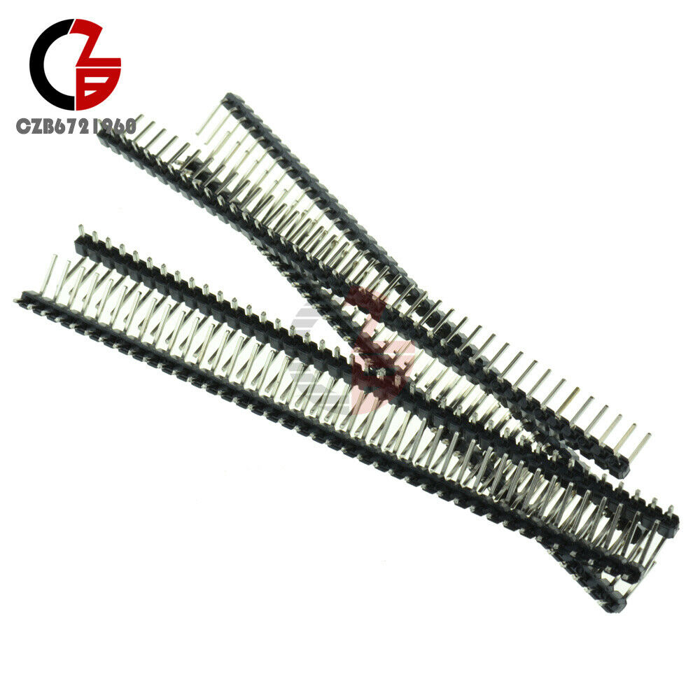 10PCS 40Pin Right Angle Single Row Pin Header PCB 2.54mm For Arduino