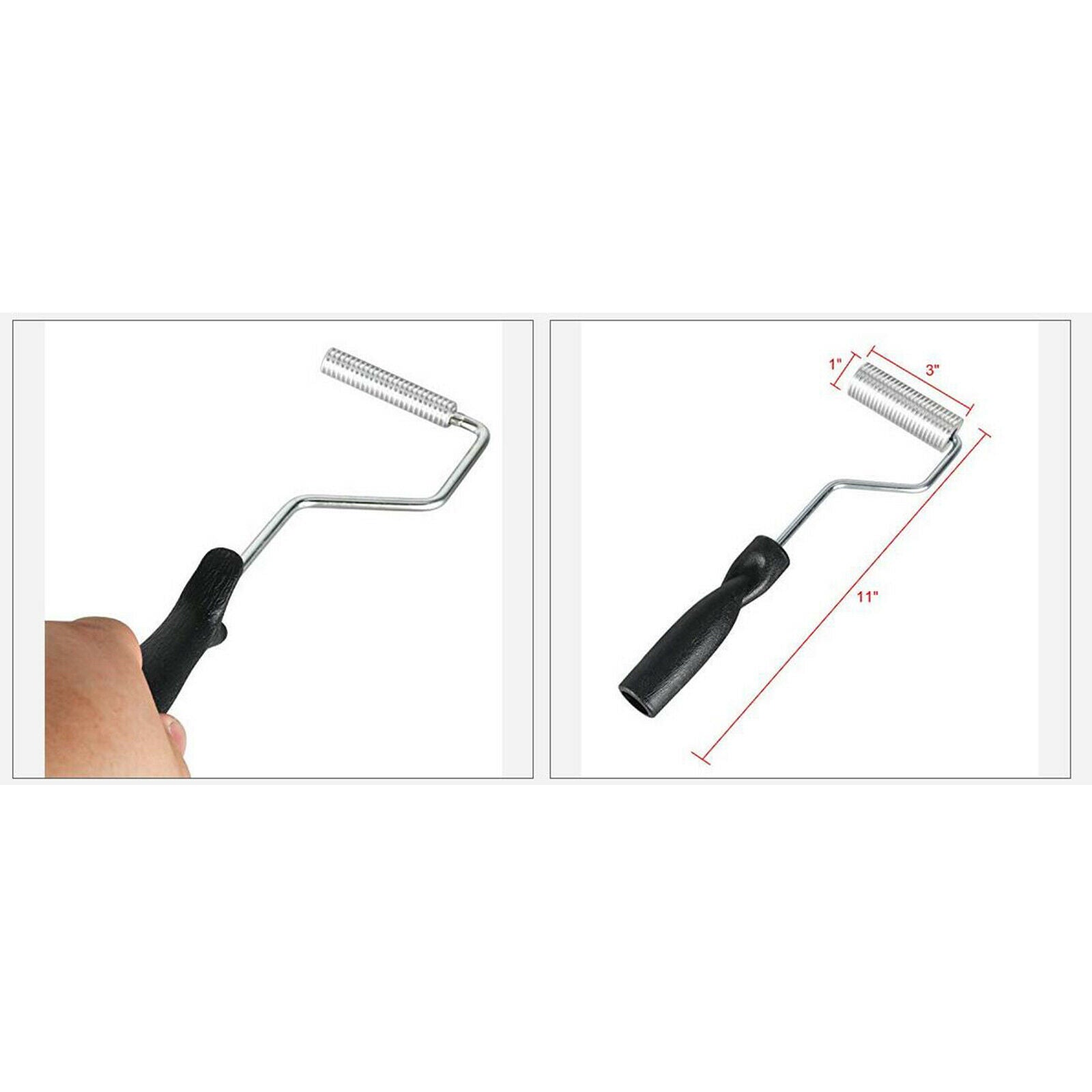 4x Black Laminating Paint Roller Kit for Mold Fiberglass Bathtub Boat Repair