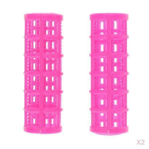 24 Pieces New Plastic Hair Rollers Curler Set Hairdressing DIY Curling