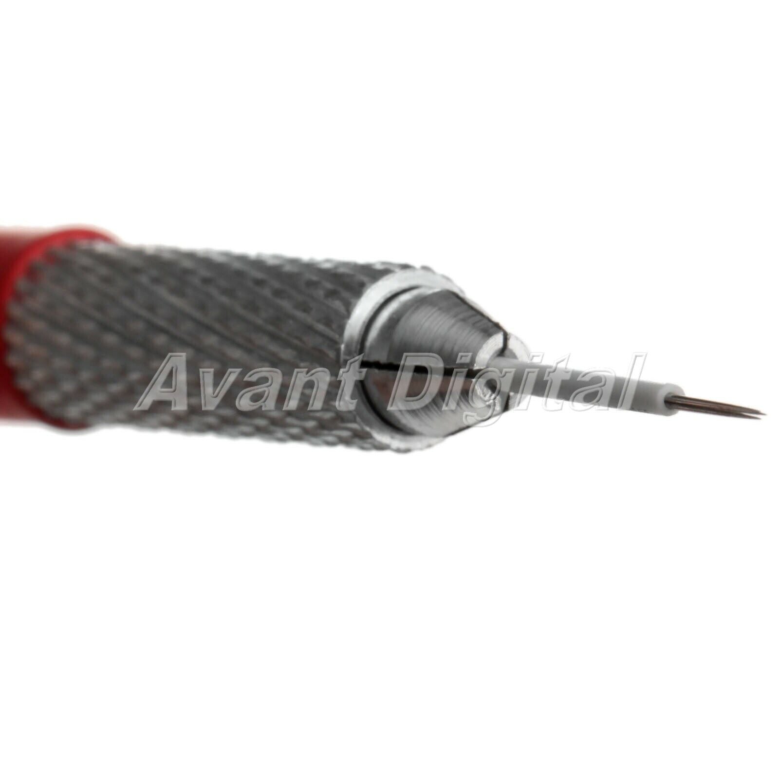 1Pc Durable Manual Tattoo Tool Microblading Pen Red & 50Pcs Eyebrow Needles