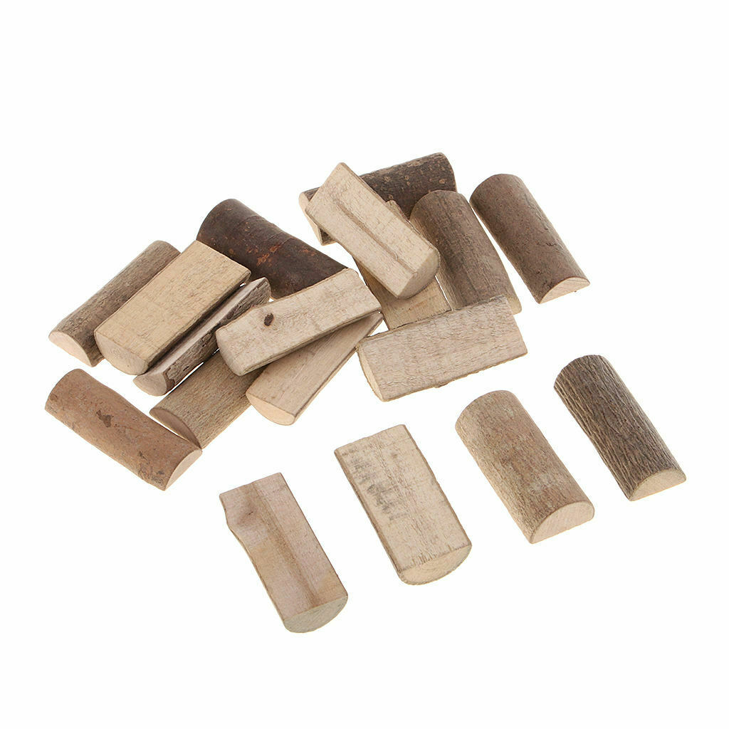 20 Pieces Wooden Slices Tree Slices Wood Slices for DIY Craft Wedding Decoration