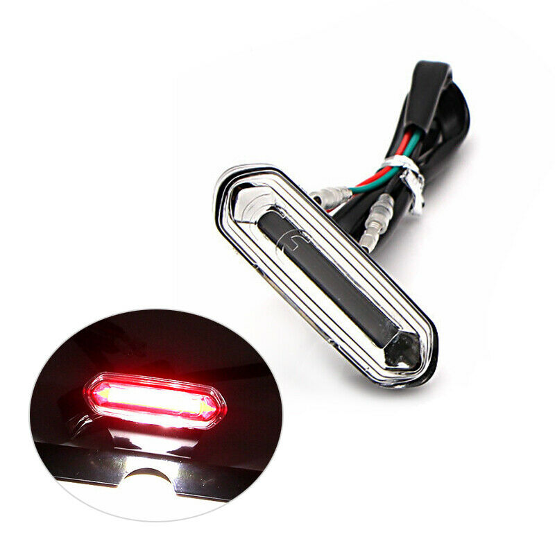 Motorcycle ATV Bike Rear LED Taillight Brake Stop Lamp with License Plate Holder