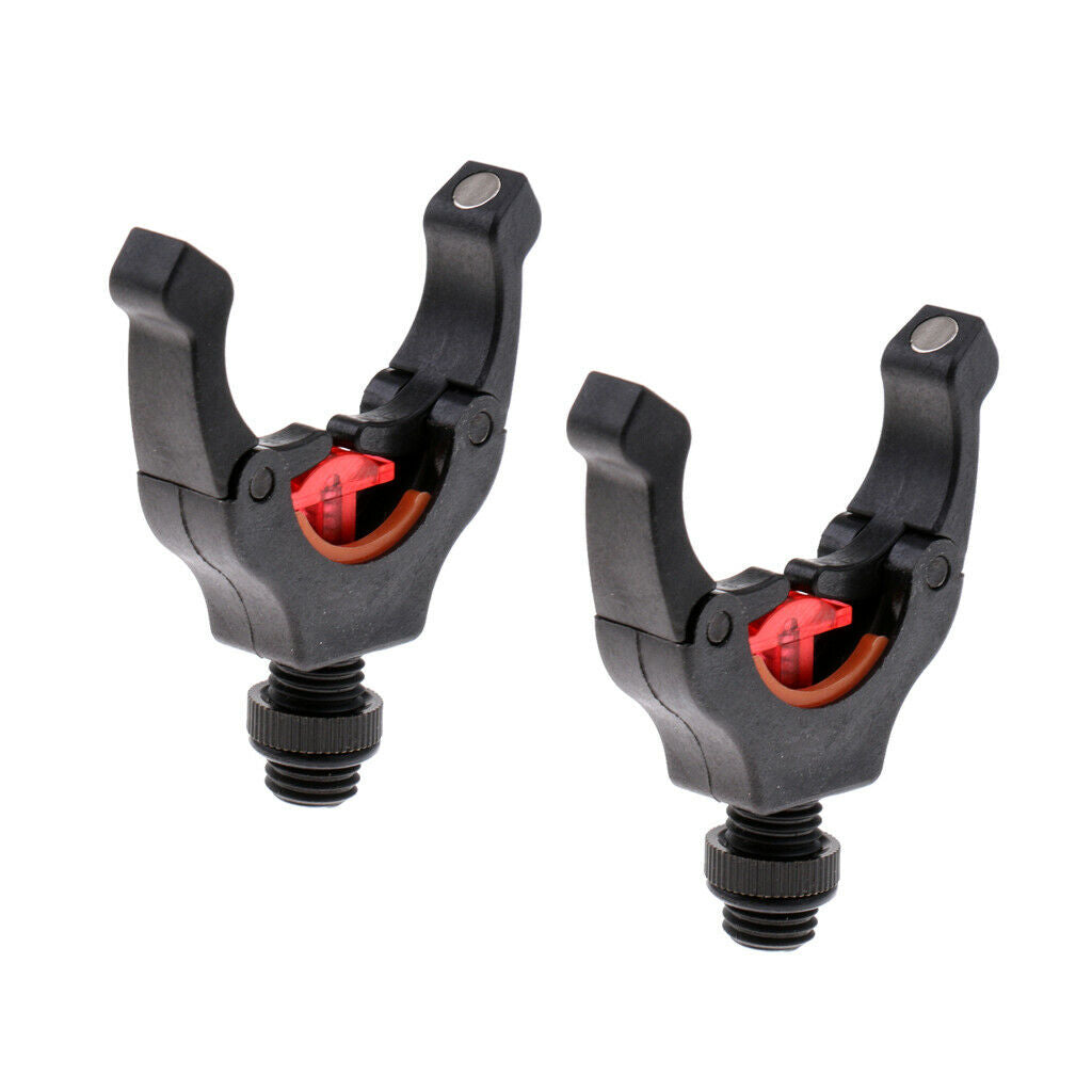 2 Pieces Nylon Rod Grip Rest Head Y Shape Fishing Pole Bracket Holder M3/8