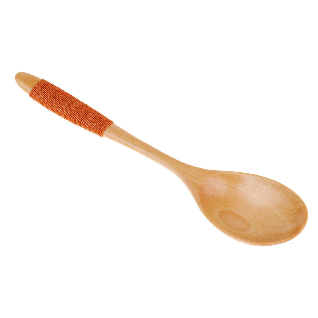 Exquisite Creative Wooden Spoon Fork Travel Lunch Flatware Khaki Spoon