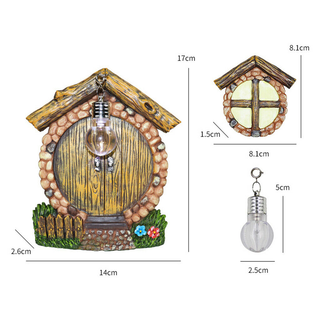 Fairy Garden Window Door Decor Tree Hugger Yard Ornament Tree Face Sculptures