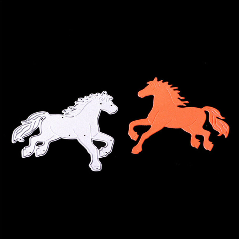 Cute Horse Metal Cutting Dies For Scrapbooking Embossing DIY Paper CardY XjSJCA