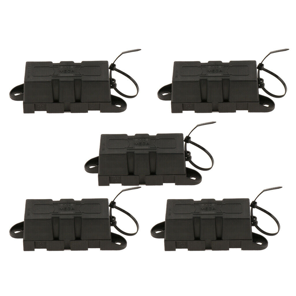 5x Mega Fuse Holder For Forklift RV Motorhome Yacht Car Golf Cart Marine