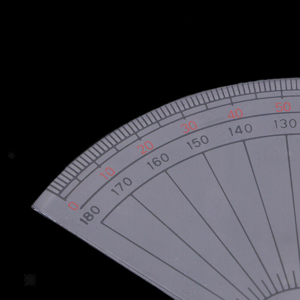 2pcs 180 Degree Protractor For Angle Measure - 10cm / 12cm