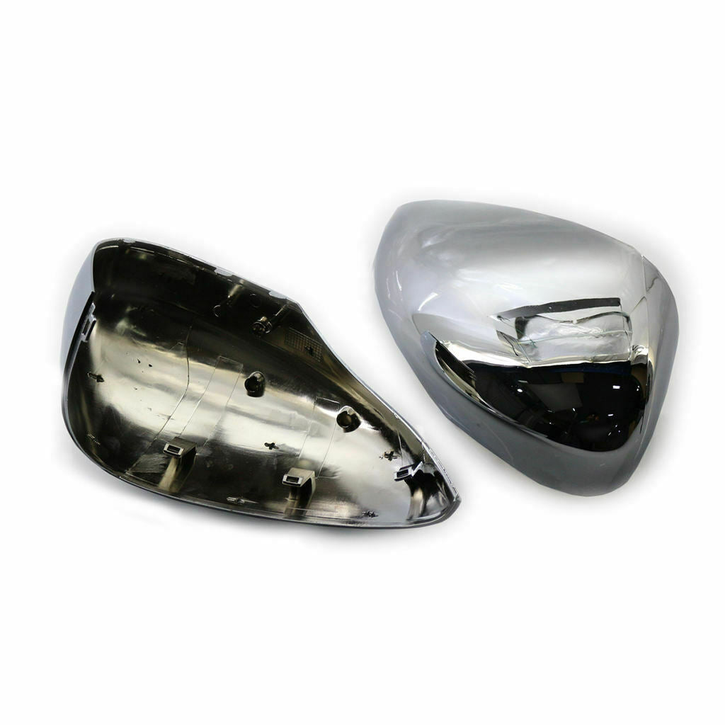 2 Pieces Car Rearview Mirror Cover, Chrome Finish, Side Door Wing Mirror Caps
