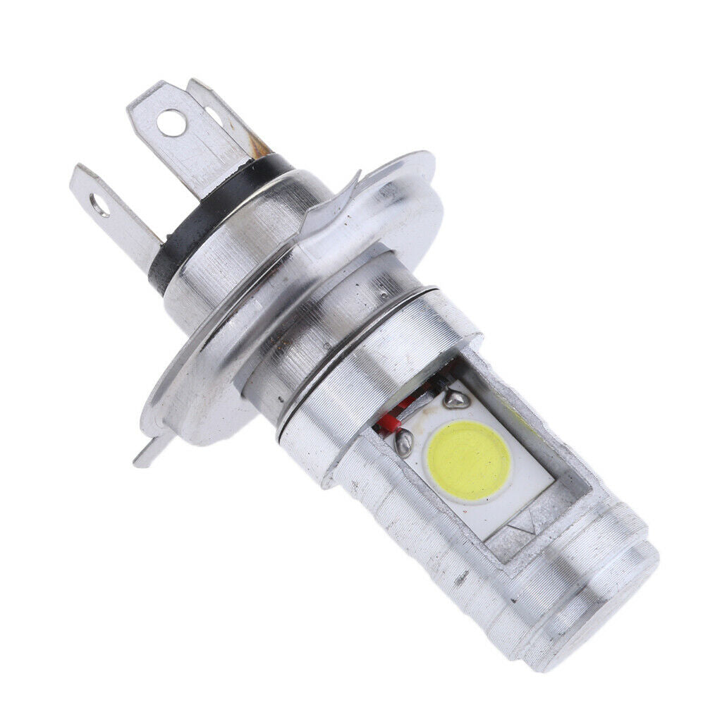 H4 COB LED 12W Ceramic Bulb Warning Lamp for Hi / Lo Beam Headlights