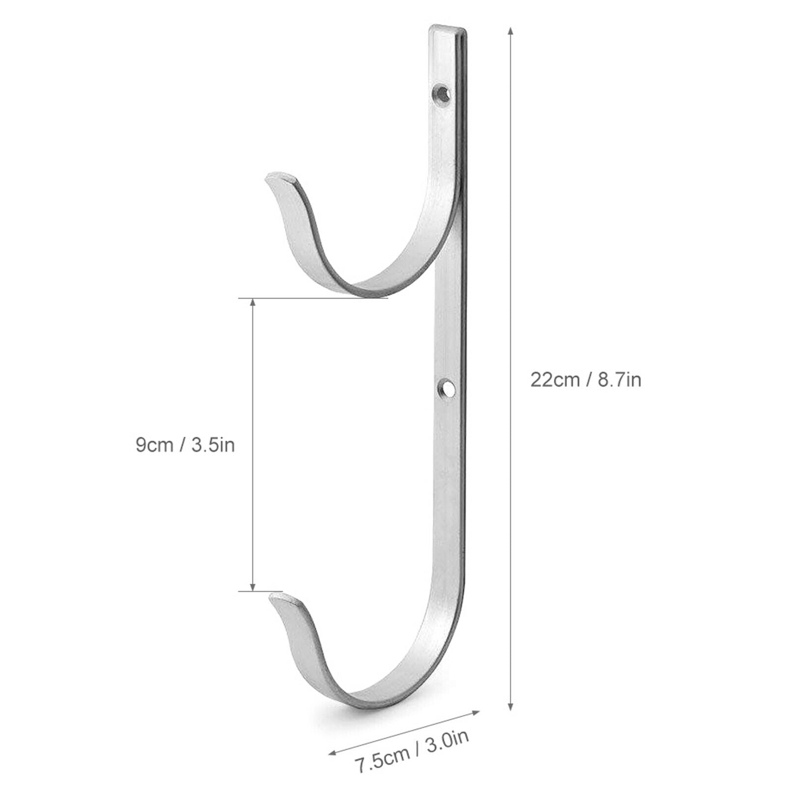 2pcs Telescoping Pole Hook Storage Rack Skimmers Brushes Hanger Garden Tools