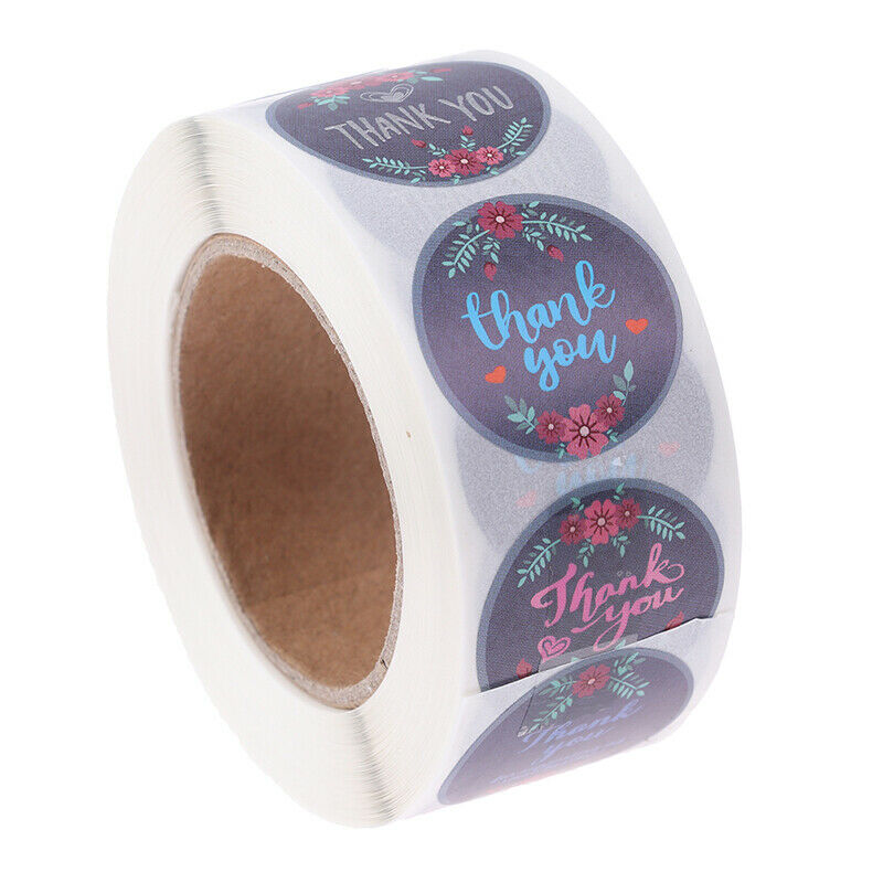 Thank You Stickers Seal Labels 500pcs Round Handmade Label Scrapbooking S.l8