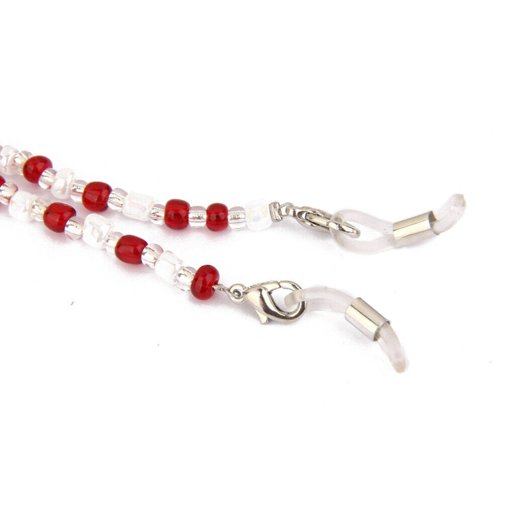3 Pieces Strap Support Plastic Beads Chain For Sunglasses Glasses Lenses