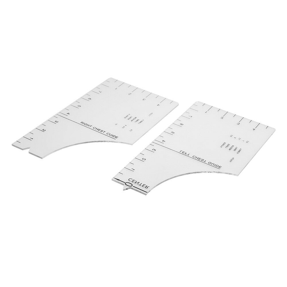 DIY Drawing Sewing Alignment Patchwork T-Shirt Ruler Centering Guide Ruler @