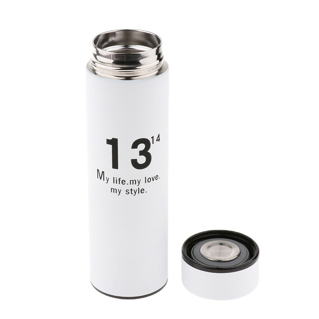 Stainless Steel Insulated Travel Mugs Tumbler Double Wall Water Cups White