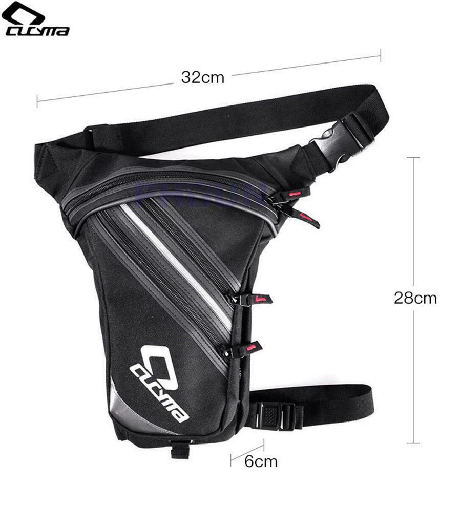Outdoor Motorcycle Bike Drop Leg Bag  For Men Women Multi-Function Travel Black