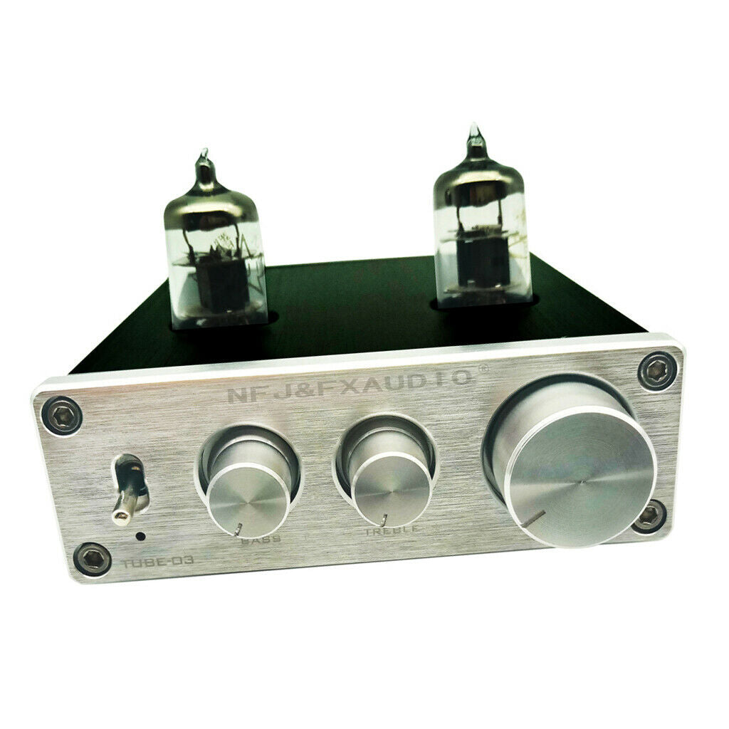 Black Premium 6k4 Valve Vacumn Tube Preamp Headphone Pre-Amplifier Adjustable