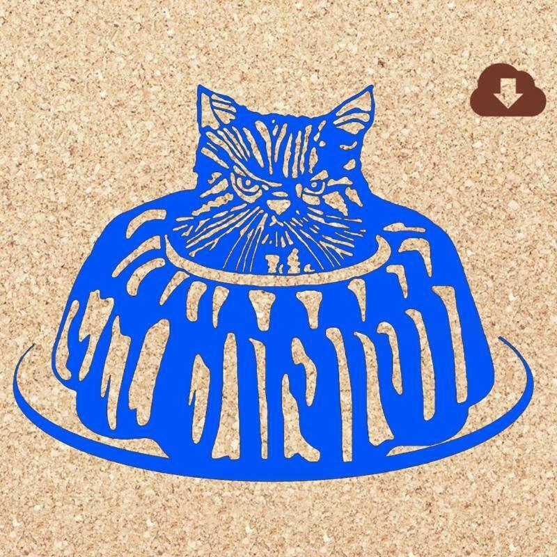 Cake Cat Metal Cutting Dies Stencil DIY Scrapbooking Album Paper Card Template