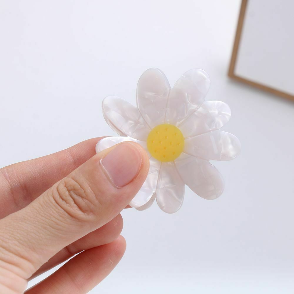 Accessories Girls Barrette Hair Clips Acetate Hair Claws Little Daisy Hairpin