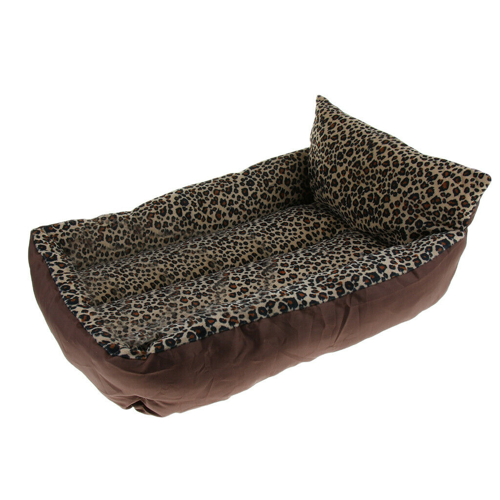 Soft Washable Dog Cat Pet Warm Sofa Bed Cushion With PP Cotton Pillow