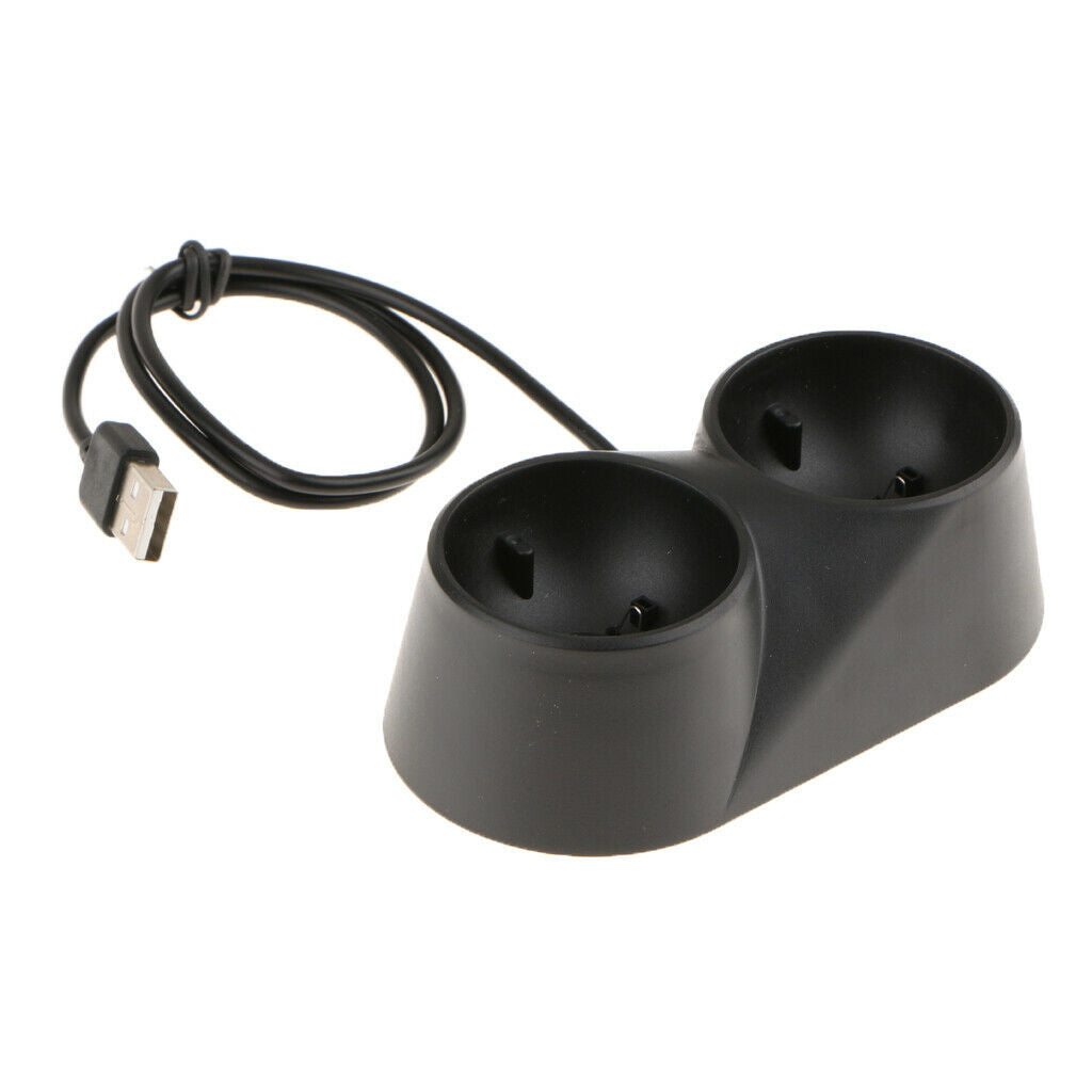 Charger for PS4 VR Move Dual Charging Station for 2 Controllers, Fast Charge