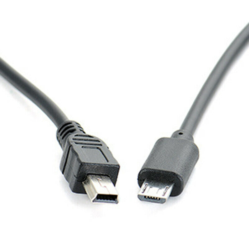 Micro USB Male To Mini USB Male Data Adapter Converter Cable Cord KQB..l8