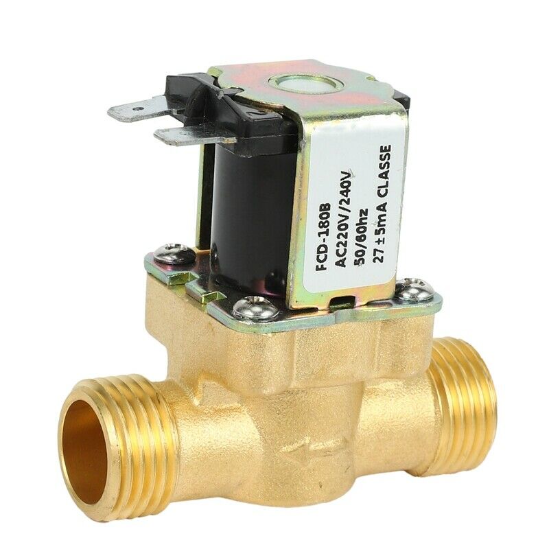 Ac 220V 1/2 Inch Solar Water Heater Solenoid Valve Normally Closed Inlet ValveP9