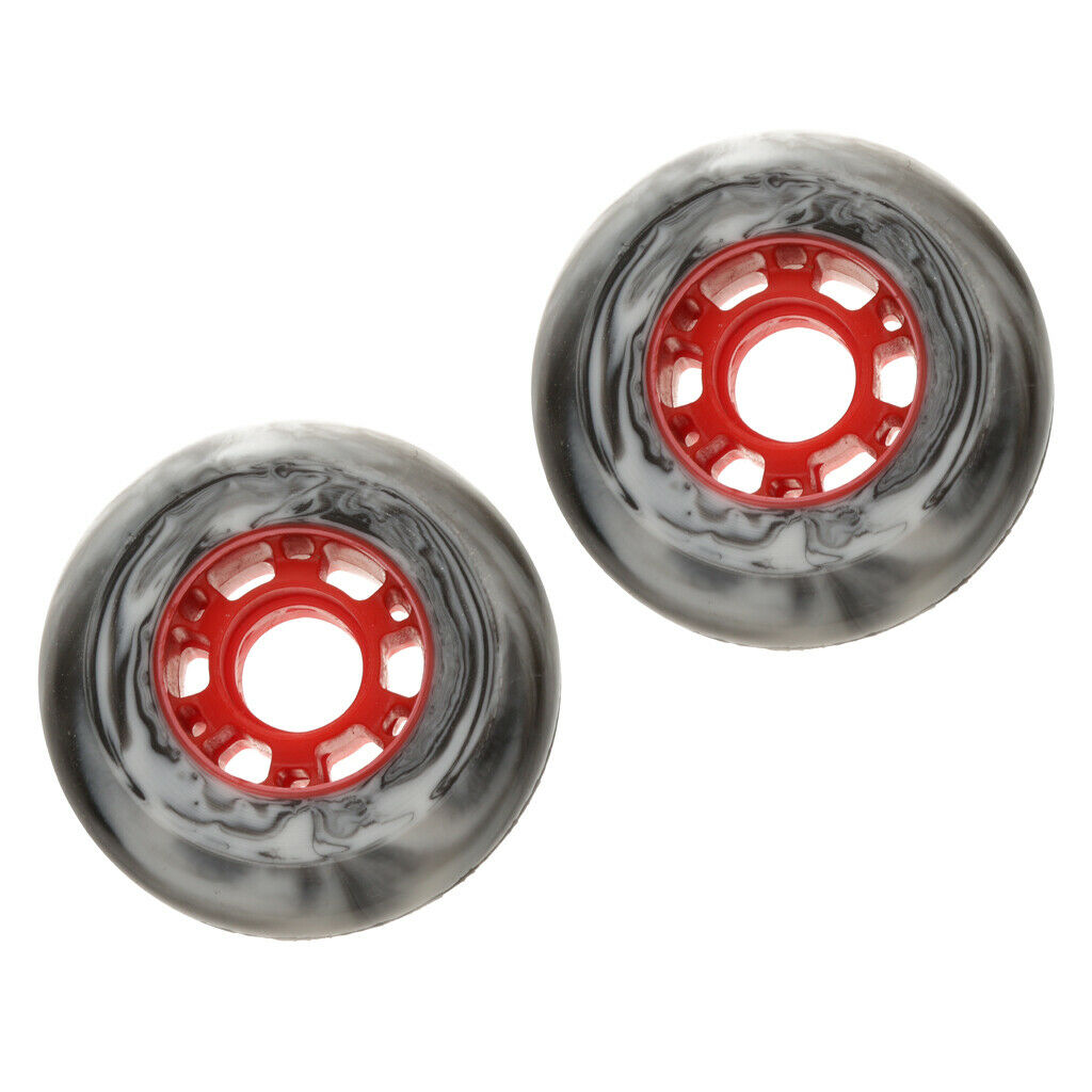 2X 2pcs Inline Roller Skates Replacement Wheels Bearing 80*24