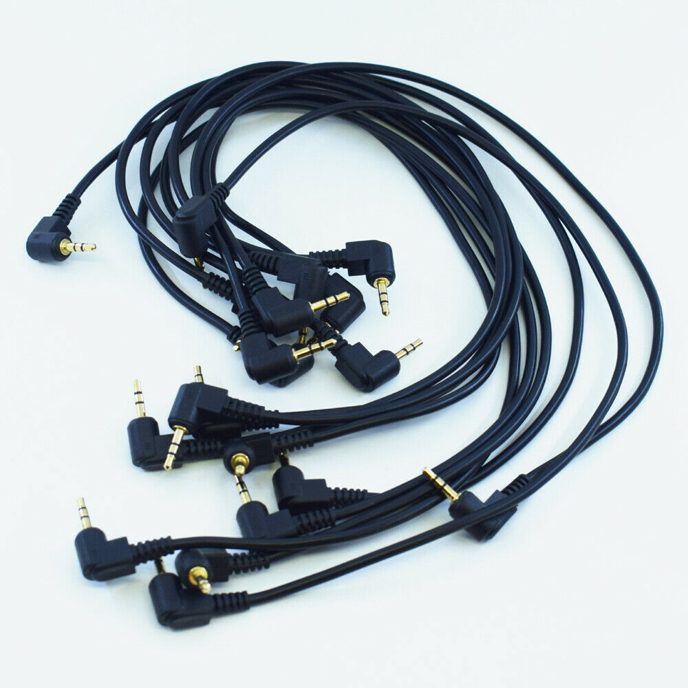1pc Right Angle 30cm 2.5mm Stere Male To 2.5mm Male Aux Audio Adapter Cable