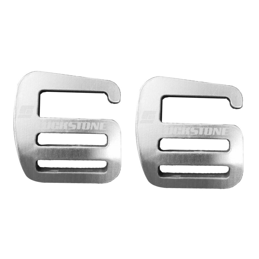Set of 2 1'' G Hook Webbing Buckle Backpack Strap Fasten Belt Clip 25mm