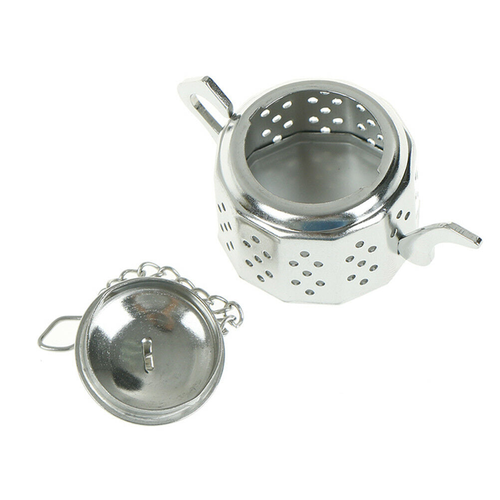 Cute Stainless Steel Teapot Tea Infuser Spice Drink Strain Herbal Filter&T.l8