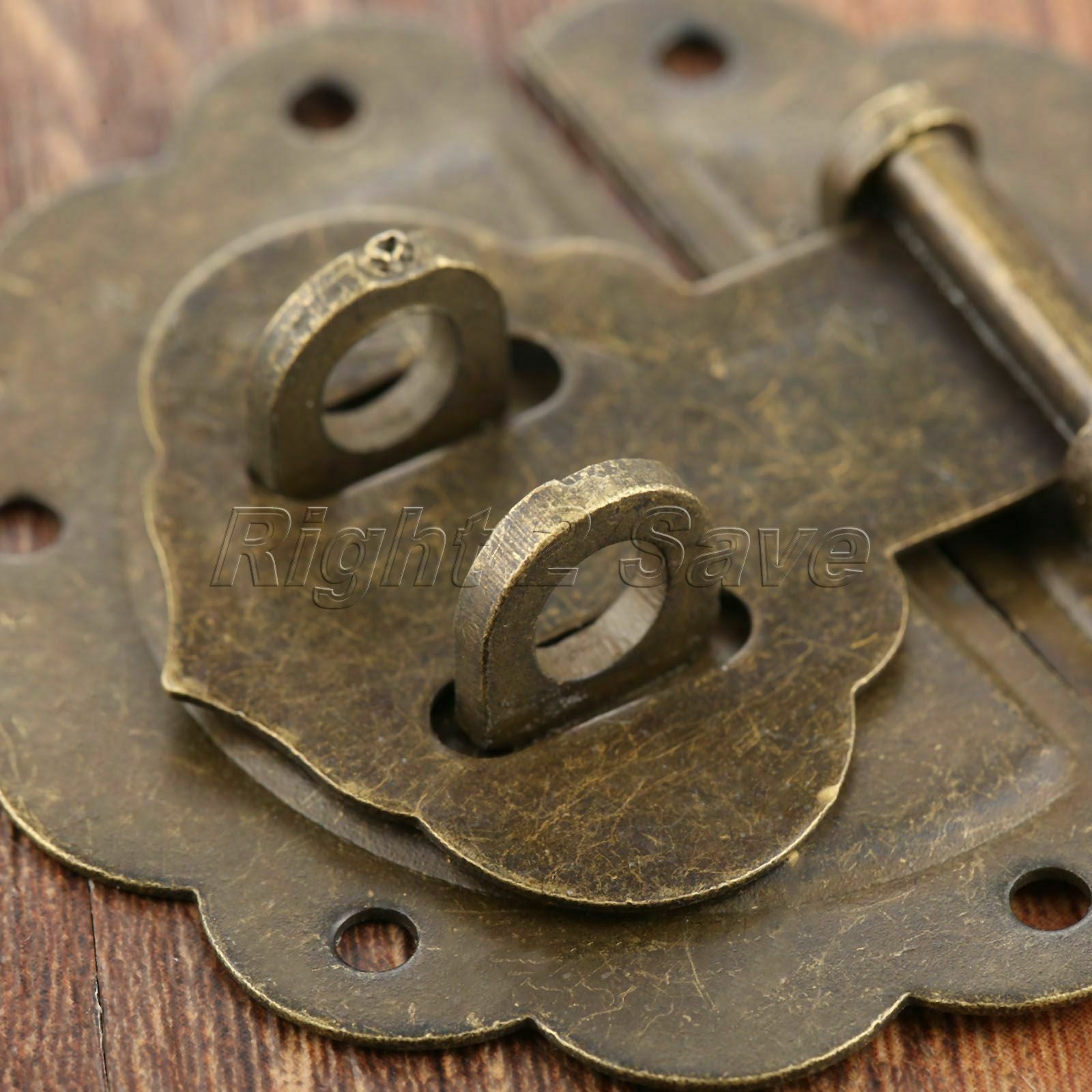 58mm Round Latch Hasp Pad Cabinet Wine Case Jewelry Box Clasp Buckle Hardware