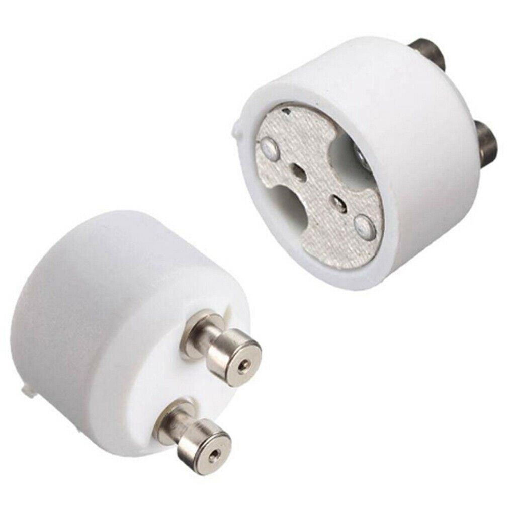 White Ceramic GU10 to MR16 Adapter Base Female & Male Converter Holder