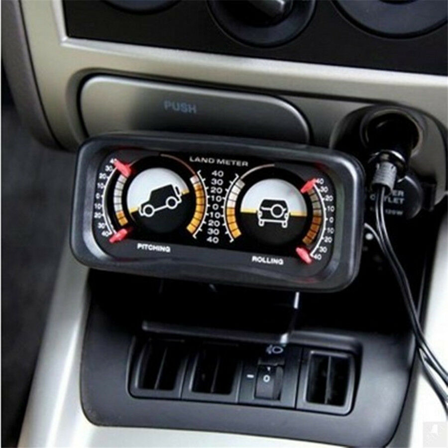Auto Car Adjustable Rotary Balancer Land Slope Instrument Meter Gauge with Light