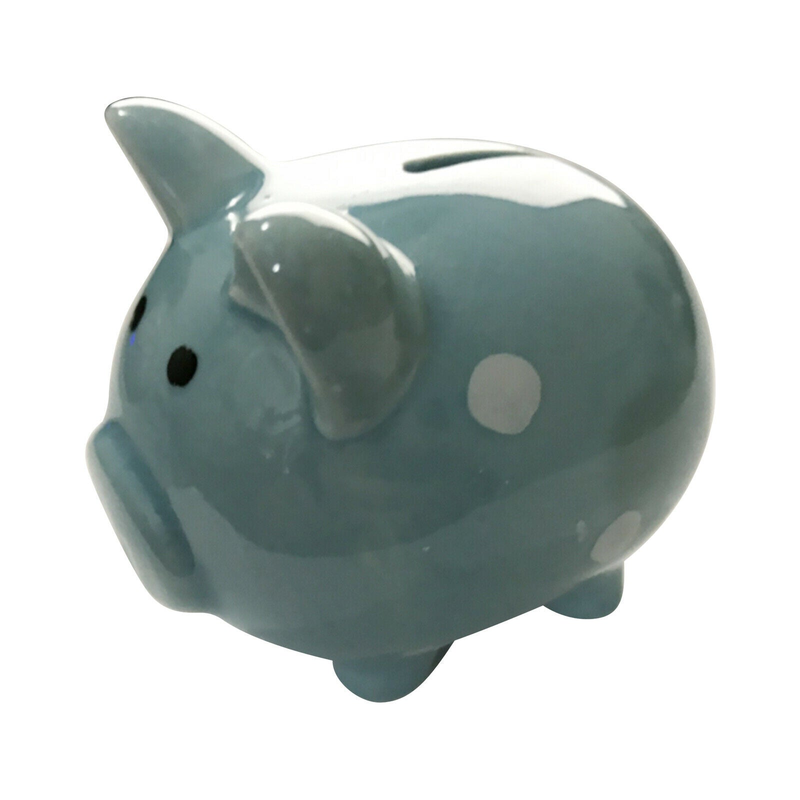 Cute Pig Piggy Bank Ceramic Coin Saving Storage Money Box Kids Gift Blue