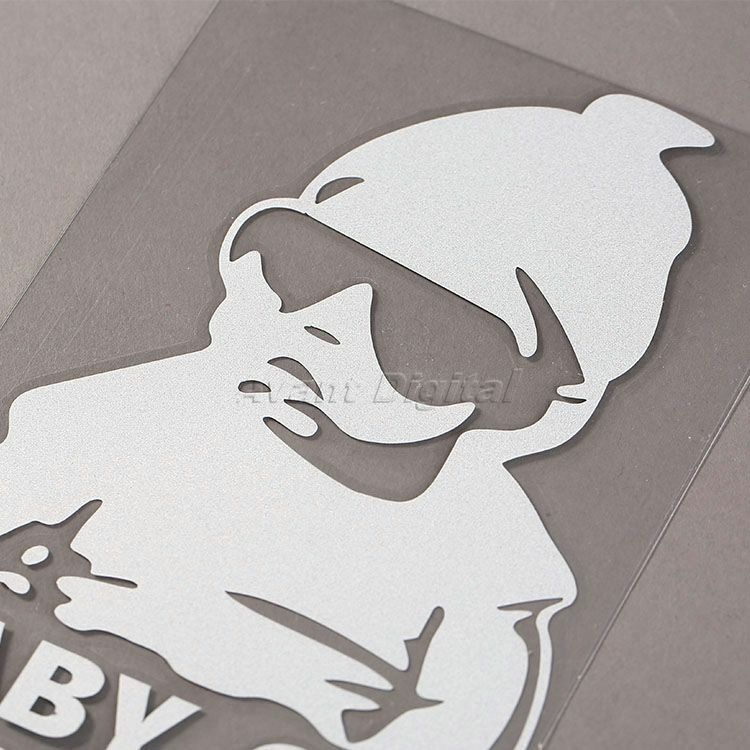 Lovely Graphics Decals Baby On Board Car Stickers Decals Waterproof Reflective