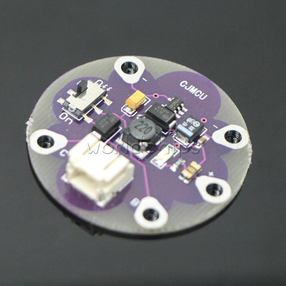 LilyPad LiPower Lithium Battery boost Power step up Battery Module 5V output new