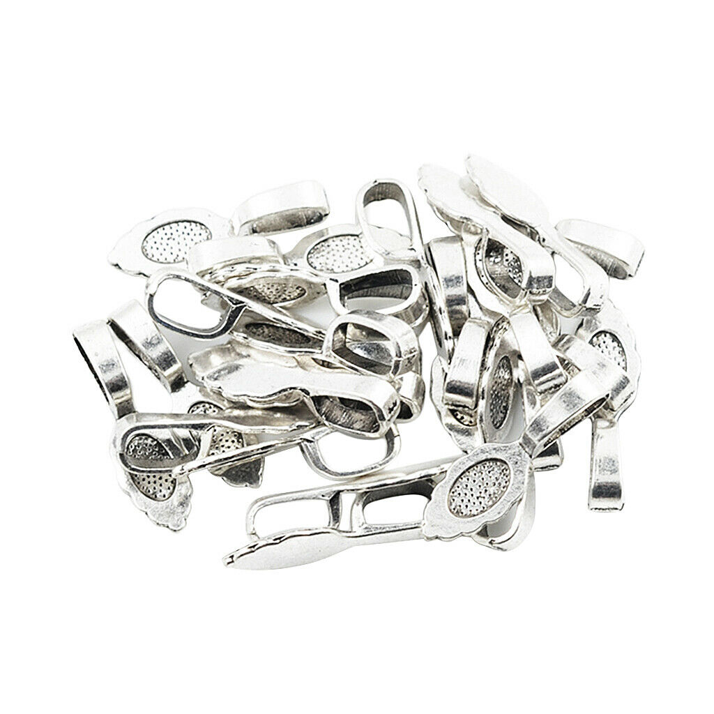 30pcs Glue On Bails Pendant Hanger Tibetan