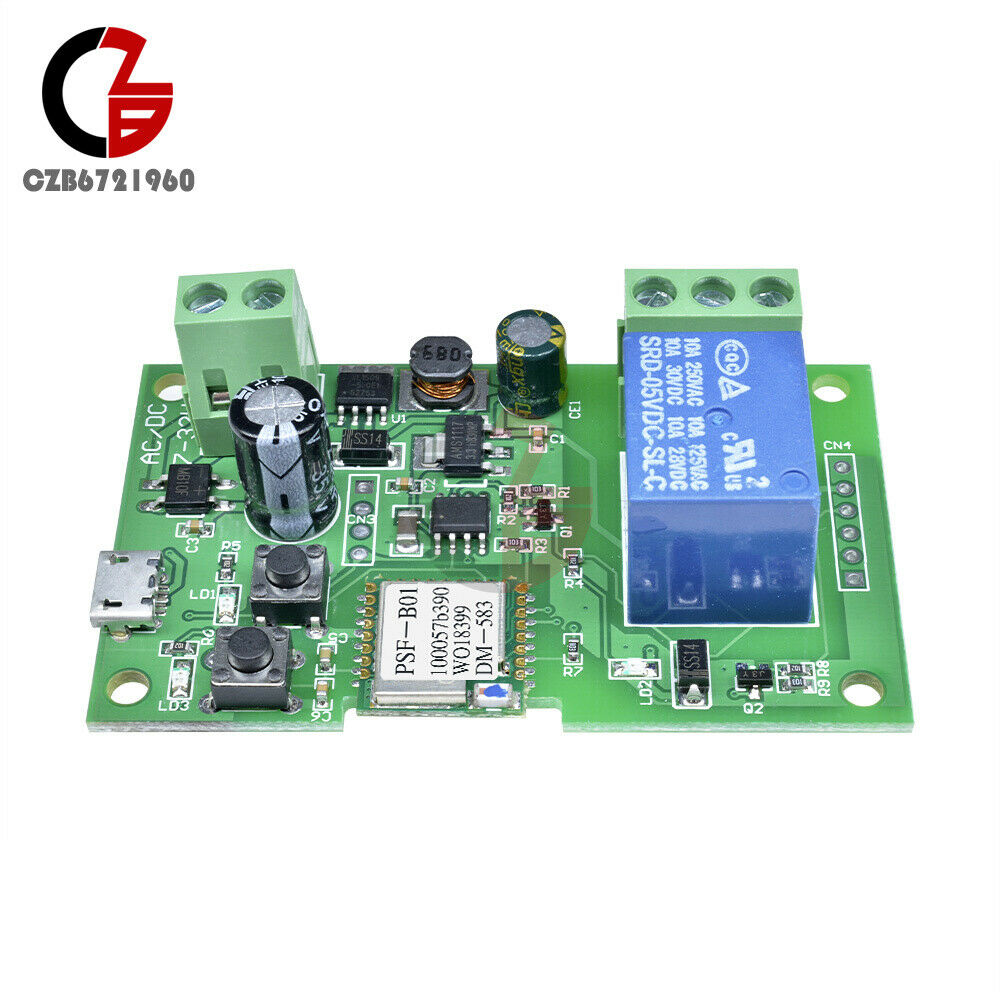 Sonoff DC 5-12V WiFi Wireless Smart Switch Home Relay  Self-locking App Control