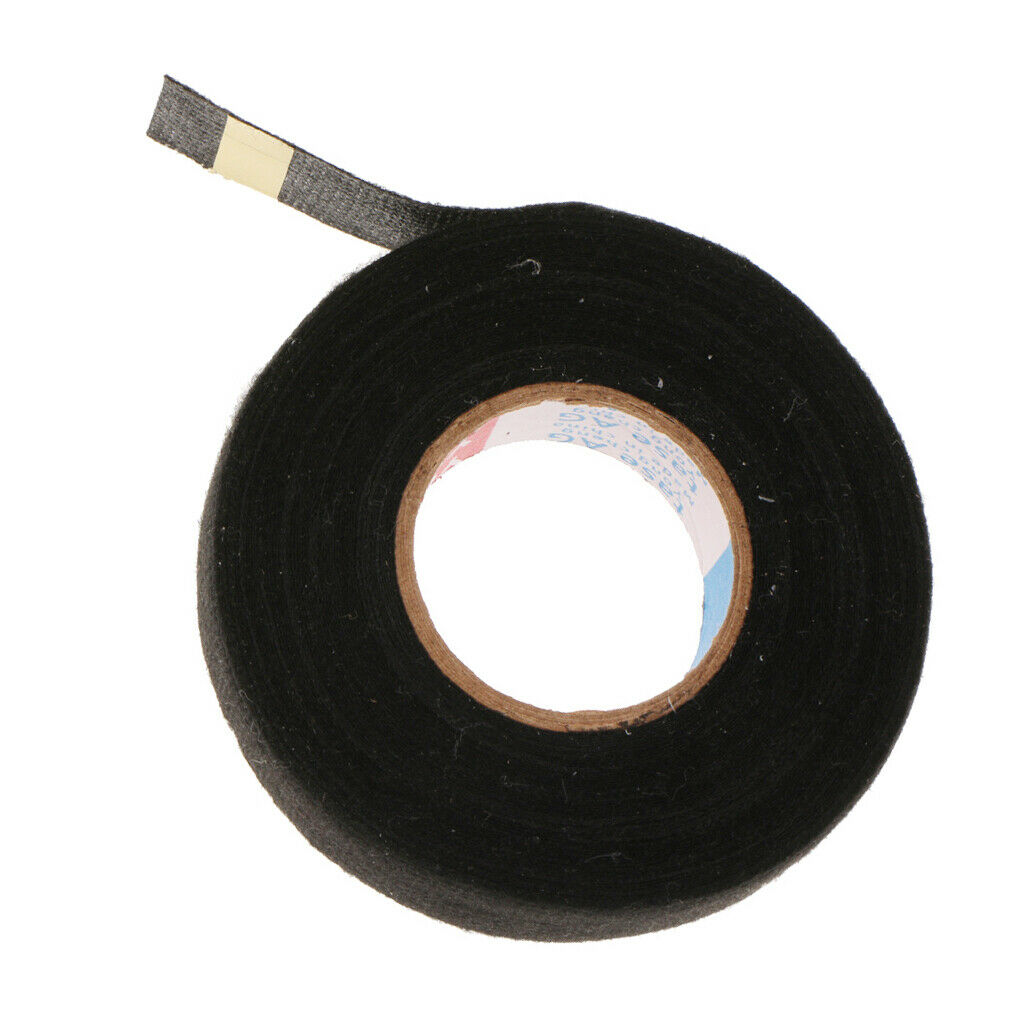 19mm x 15m Black Adhesive Wiring Loom Cloth Tape