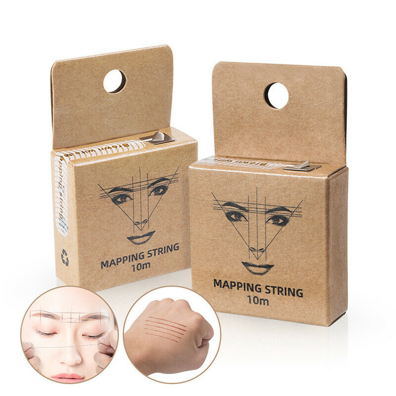 Brown Pre-Inked Mapping Thread Strings Pigment String Tattoo Eyebrow Perman XC