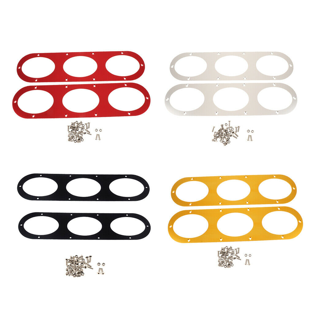 8x Auto Aluminium Rear Bumper Race Diversion Diffuser Panel for Universal